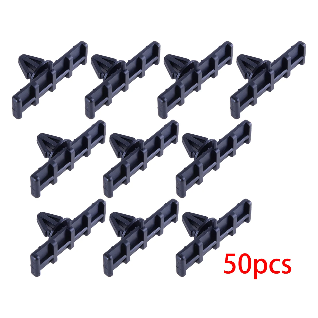 F4ZZ6310182A 50pcs/Set Black Plastic Car Rocker Panel Ground Effects Molding Clip Retainer Fit for Ford Mustang 1995-On