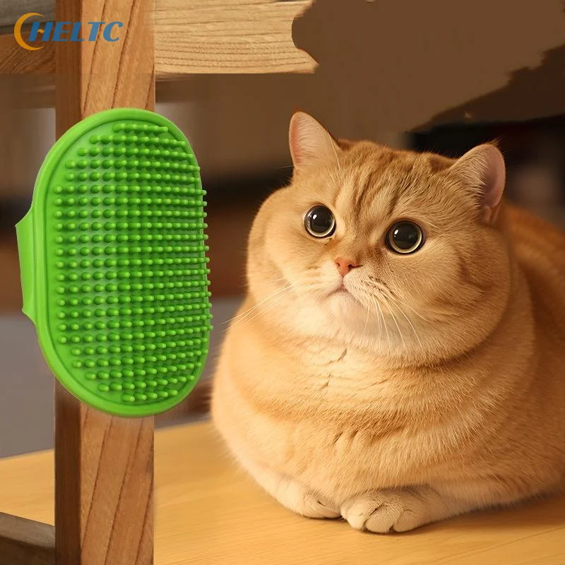 Soft Rubber Pet Bath Brush Comb - Cat Dog Grooming Massage Glove Fur Removal Tool For Cats And Dogs Pet Bathing Supplies