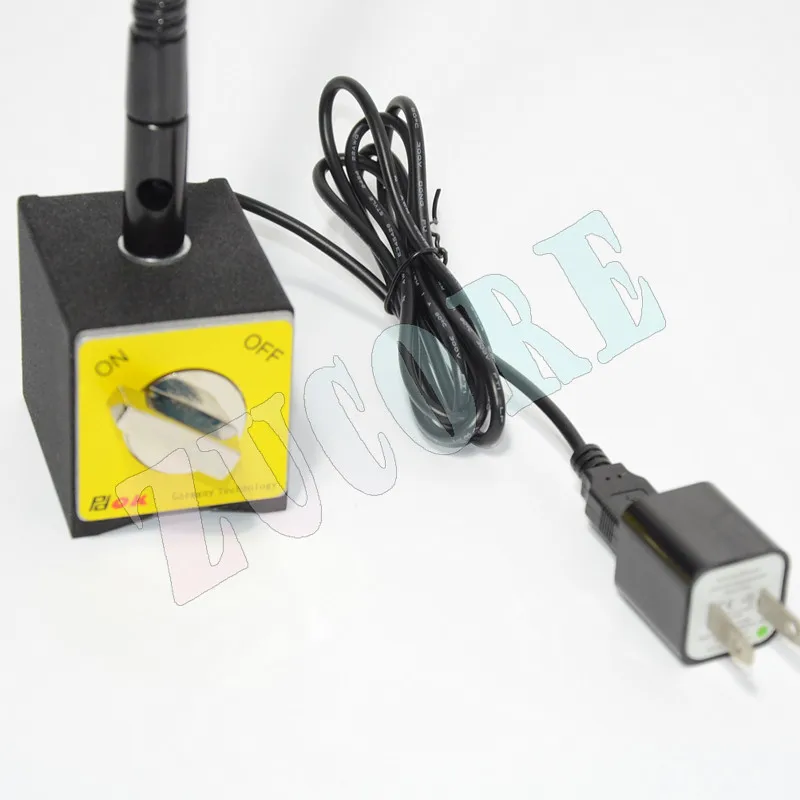 PDOK mother and child lenses 10 times 3 times maintenance magnifying glass with light, magnetic seat metal hose magnifying