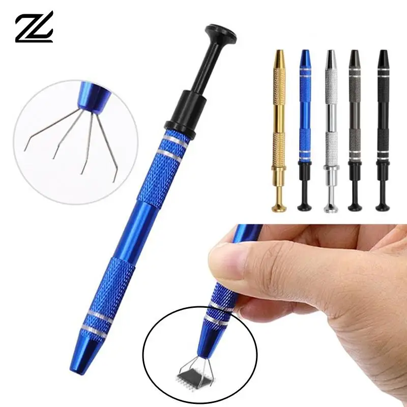 IC Chip Extractor Electronic Component Parts Gripper Catcher Screw Picker Tweezers Pick Up Tool Metal Grabber Repair Hand Tools