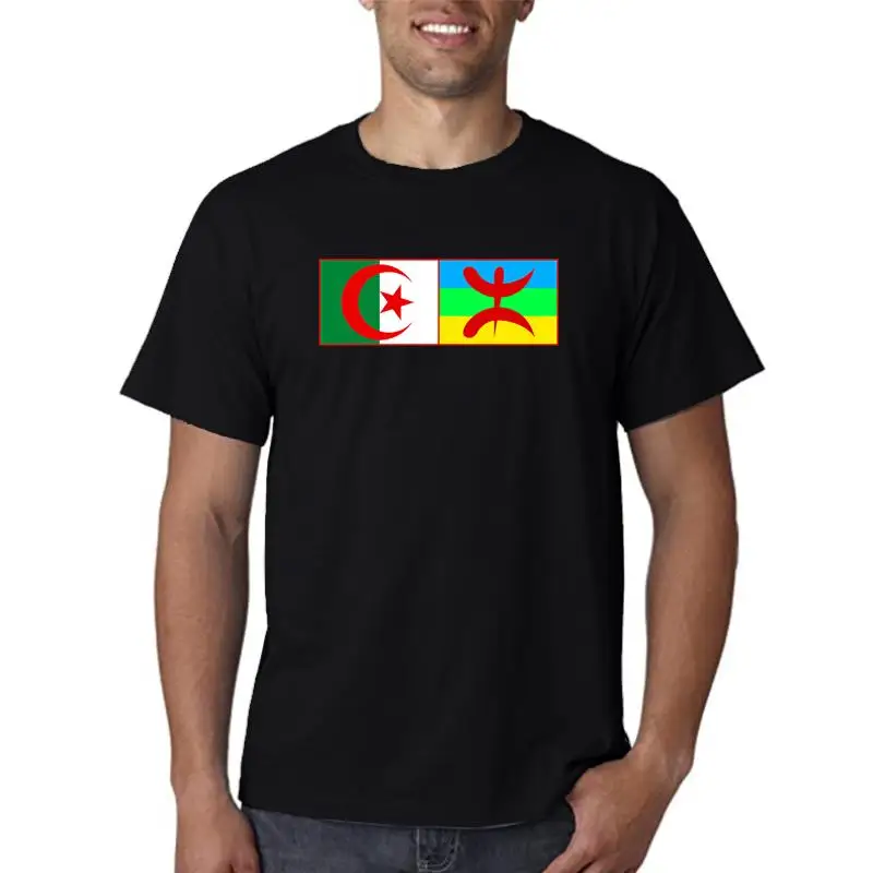 t algeria amazigh t shirt men Custom cotton round Neck solid color Gift New Fashion summer Normal tshirt