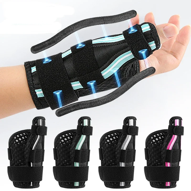 

New Thumb Brace Hand Sprain Tenosynovitis Wristband Breathable Thumb Double Support Brace Suitable for a Variety of Scenarios