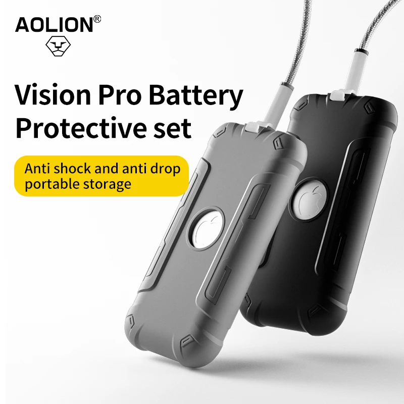 New For Apple Vision Pro Battery Protection case Charging Anti-Scratch Cover Anti drop Soft Shell For Vision Pro Easy Release