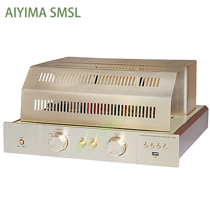 AIYIMA SMSL 200w 2.0 Bluetooth USB lossless decodifica hifi amplificatore valvolare a vuoto 6U1 6F2 5Z2P amplificatore di potenza a tubo a vuoto