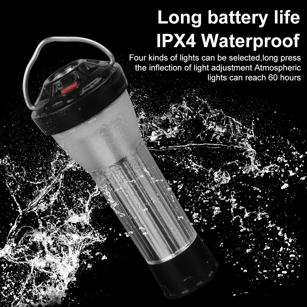 9 in 1 Multi-function Camping Lantern Portable Outdoor Waterproof Rechargeable Flashlight With Magnet Emergency Light Tent Lamp