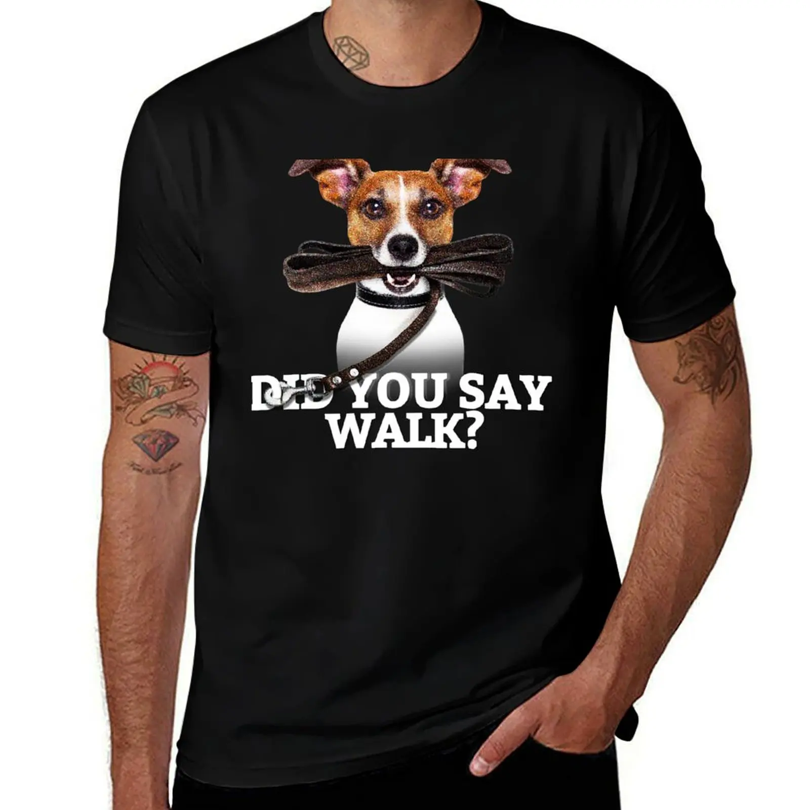 

Walk your dog T-Shirt graphic t shirts for man funny t shirts dark humor