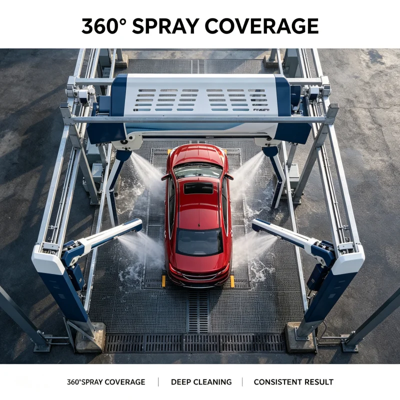 Factory Wholesale 360 Rotating Automatic Car Wash Machine Brushless High Pressure Cleaning Equipment For Car Wash Station