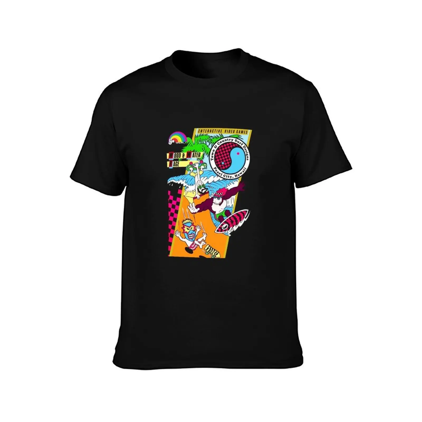 Wood & Water Rage T-Shirt Plus Size Quick Dry Sports Tee