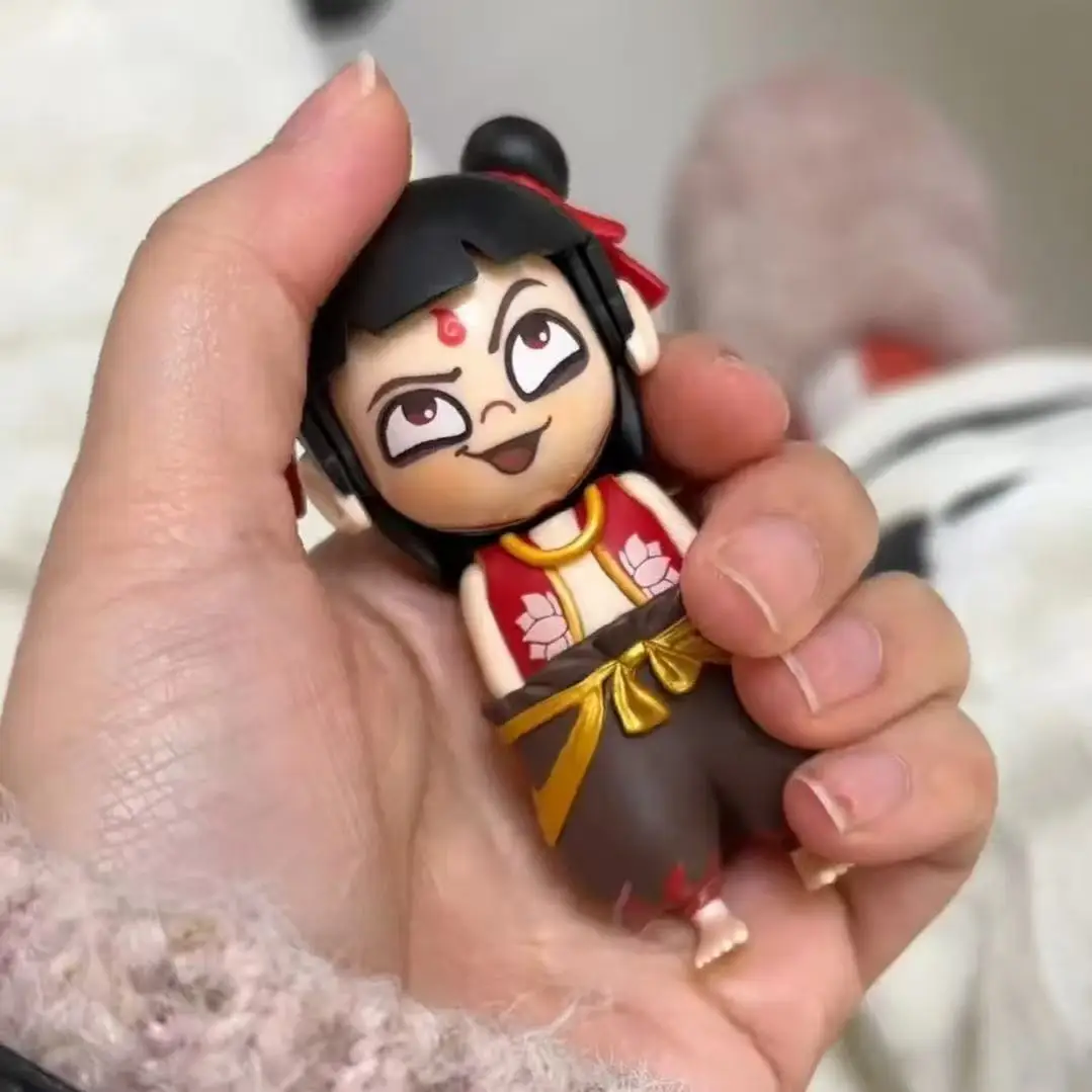 Ne Zha 2 Nezha Birth of the Demon Child anime Press to change face doll Toy figures cute kids toys action figure