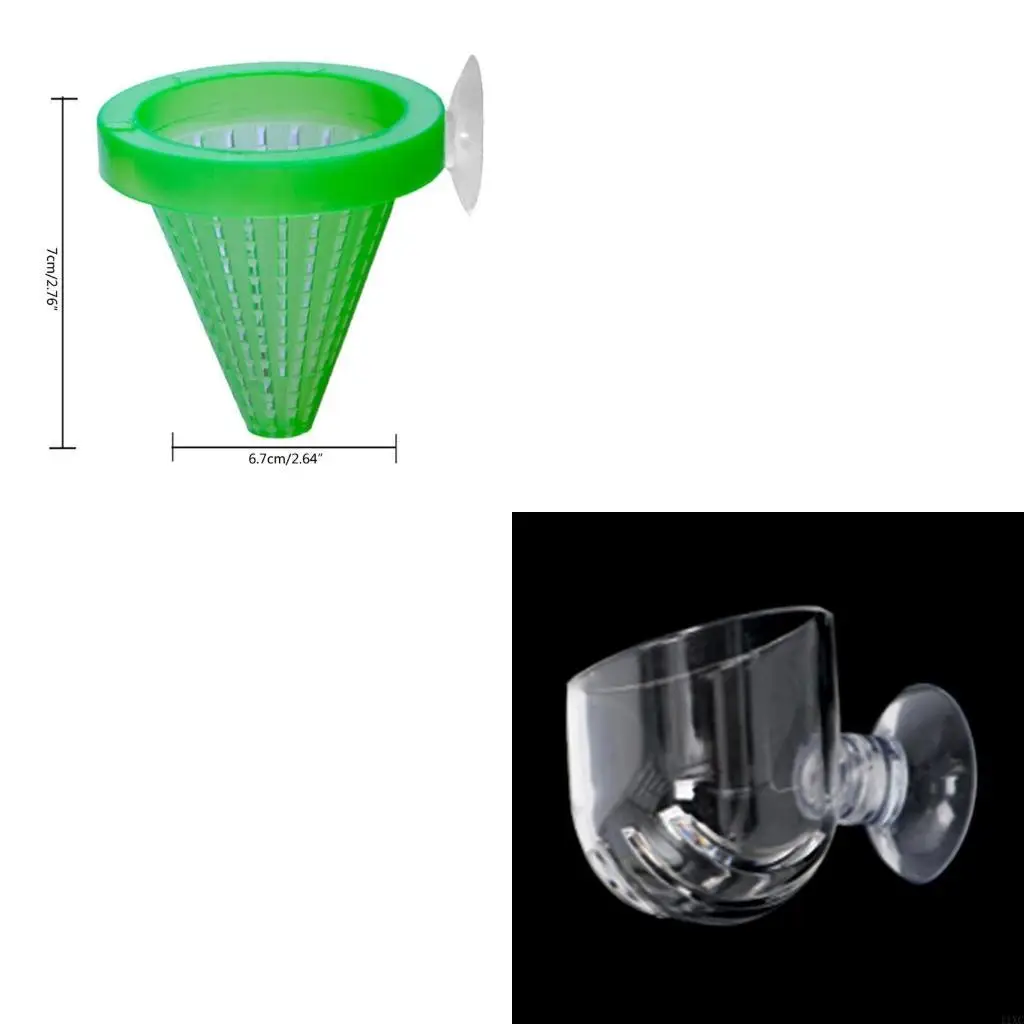 alimentación acuario alimentador acrílico transparente con ranura para alimentación lombrices rojos