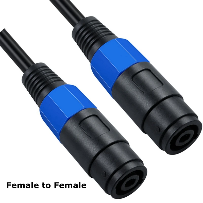 0.2M-3M Speakon Male to Female Professional 1.6mm² DJ Speaker Cable with Twist Lock for Ohm Audio Stage Amplifier XLR Project