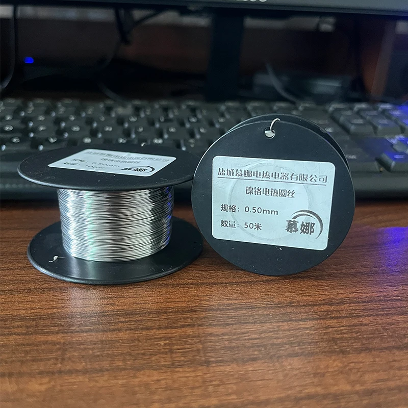 50M 100M Cr20Ni80 Nichrome Wire 0.1-1.0mm High Temperature Resistant Heating Alloy Wire