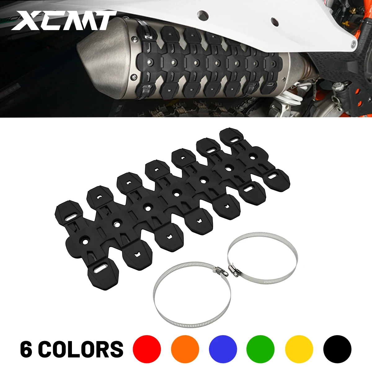 

Motorcycle Heat Shield Exhaust Protective Cover For KTM HUSQVARNA HUSABERG YAMAHA SUZUKI GAS-GAS BETA HONDA KAWASAKI 125-500