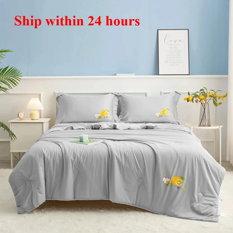 

2025 color matching spandex cool silk summer quilt ice cream cool summer cool quilt air conditioner quilt household