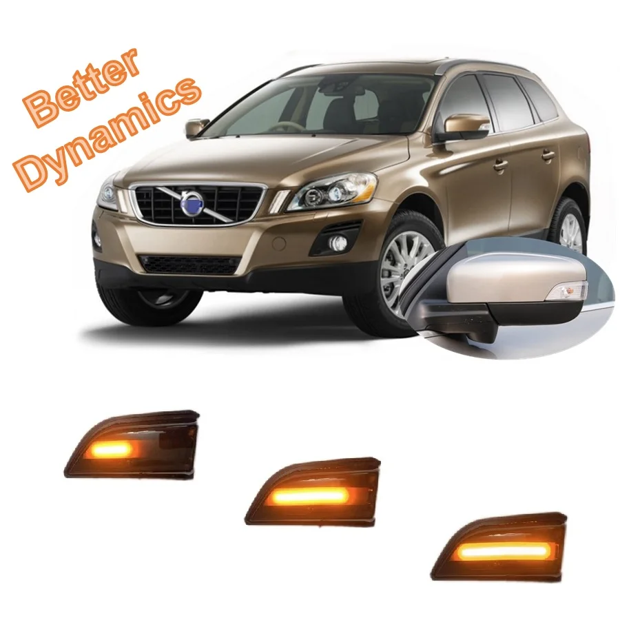 

for Volvo XC60 D3 D4 D5 2008 2009 2010 2011 2012 2013 Dynamic LED Sequential Blinker Mirror Turn Light Signal Lamp