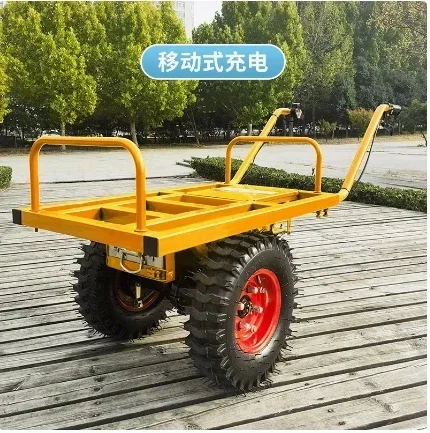 Double-Wheel Electric Trolley Mountain Climbing Orchard Transport Truck Agricultural Single Wheel Single-Wheeled Cart