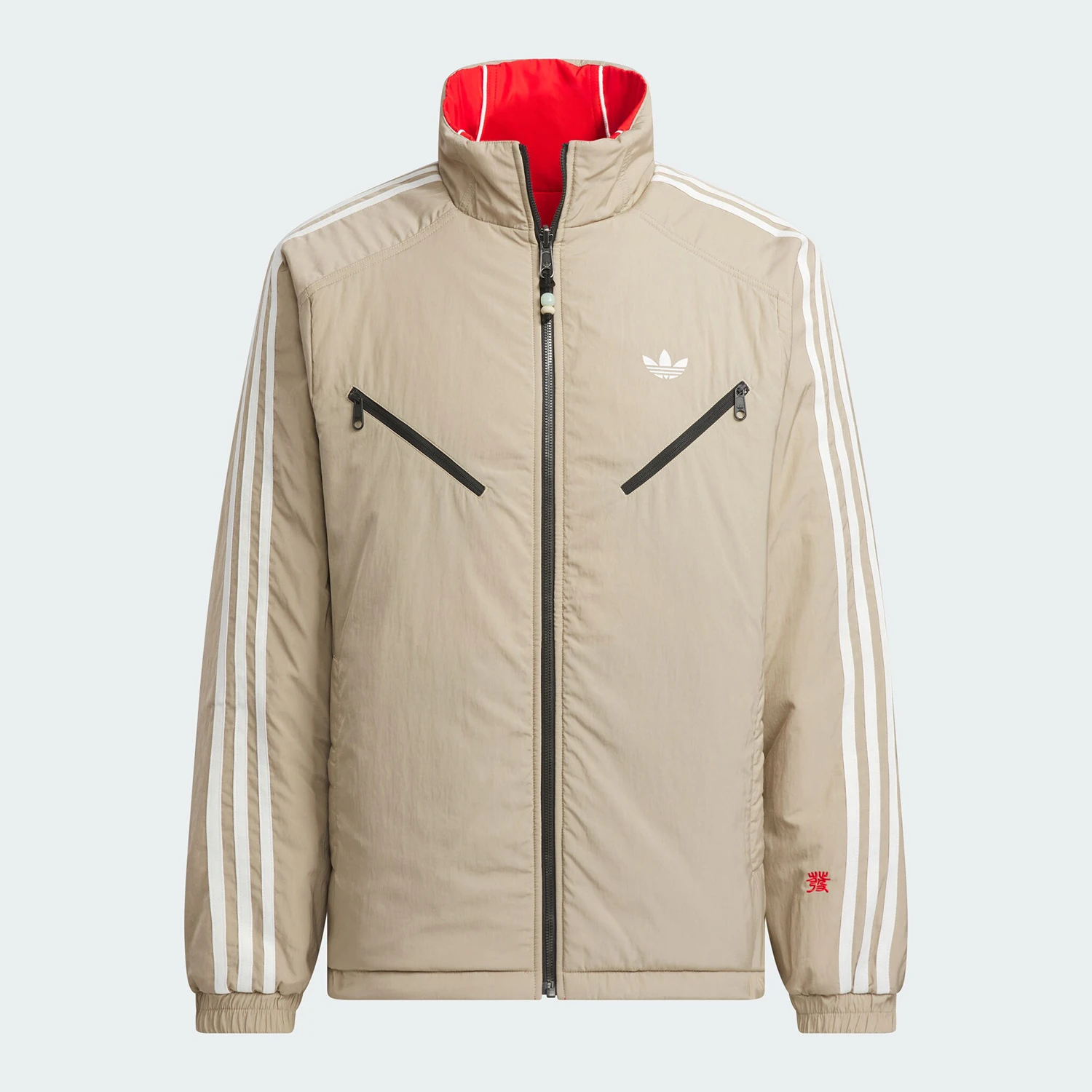 Adidas genuine clover men's standing collar double-sided cotton jacket KA0822