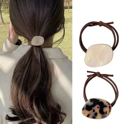 Elegante coreano corda de cabelo pulseira scrunchie feminino elástico cabelo bandas de borracha acessórios para meninas gravata anel de cabelo titular