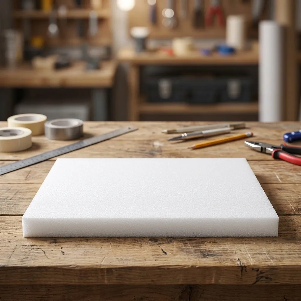 White Double Sided Sanding Block Wood Metal Sander High Efficiency for Design Soft Sponge Base Balanced Cutting Power