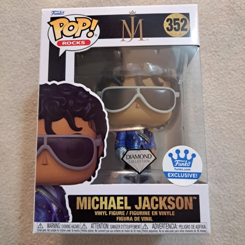 Official Genuine Mj Michael Jackson#352 Diamond Figure Model Funko Pop Limited Edition Collection Figures Doll Toy Fan Gifts - view 5