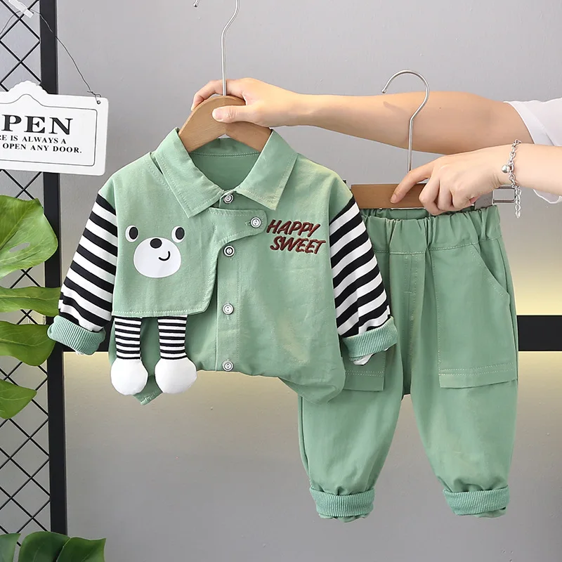 New Autumn Baby Clothes Set Children Boys Long Sleeved Jacket Pants 2Pcs/Sets Kids Clothing Infant Costume Toddler Tracksuits