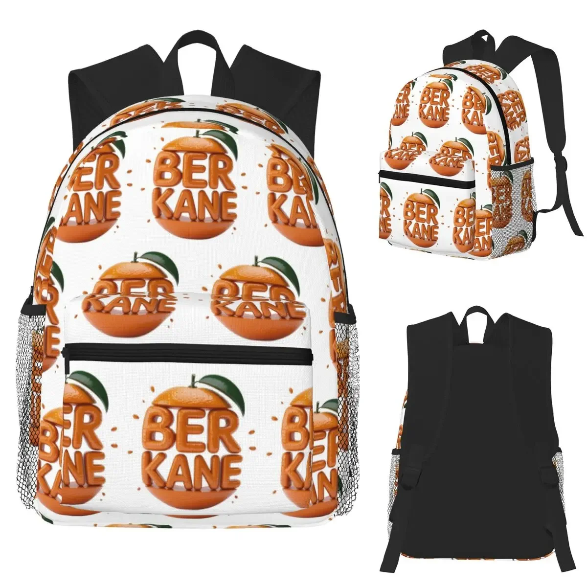 تصميم برتقالي من BERKANE، تي شيرت مضحك على ظهره Daypack سعة كبيرة للأطفال حقيبة كتب حقيبة مدرسية حقائب كتف للرجال والنساء