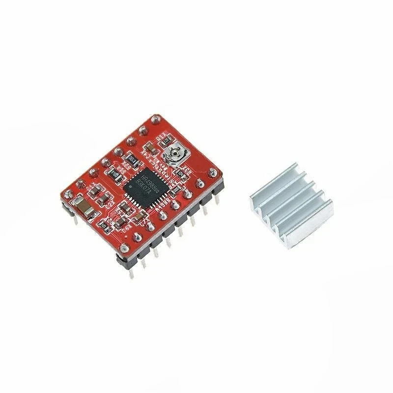 DRV8825 purple A4988 red green stepper motor driver with heat sink with retail packaging