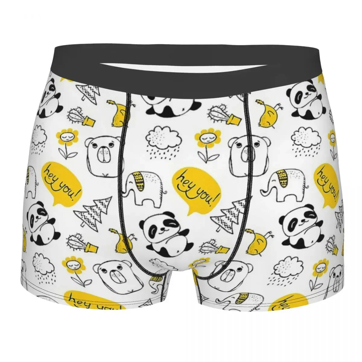 Capybara Hydrochoerus Hydrochaeris Animal Lazy Panda And Friends Underpants Panties Male Underwear  Shorts Boxer Briefs