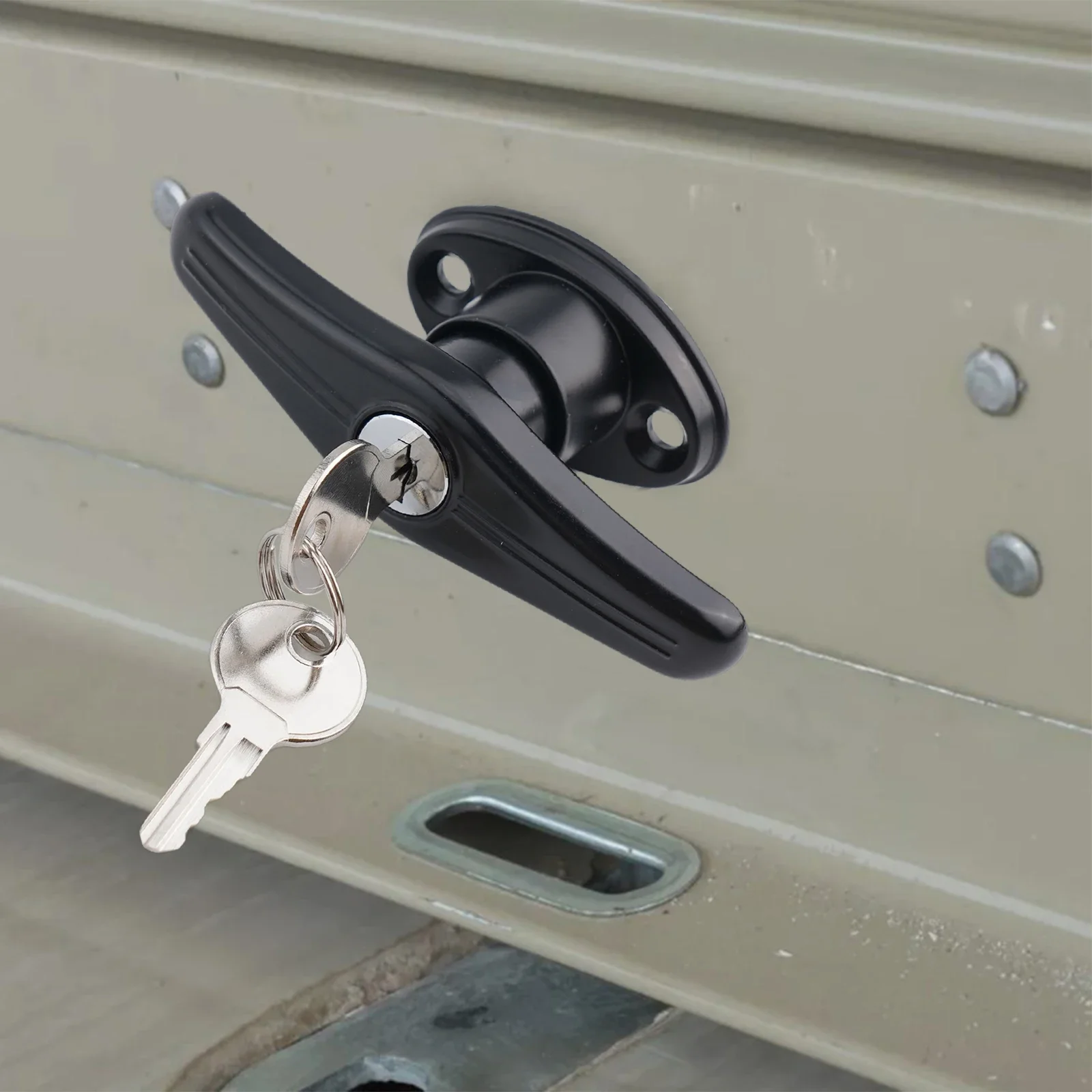 

Handle Lock Garage Door Outside Locking Handles Springs Replacement Chassis Zinc Alloy Door Lock Home Hardware Accessories