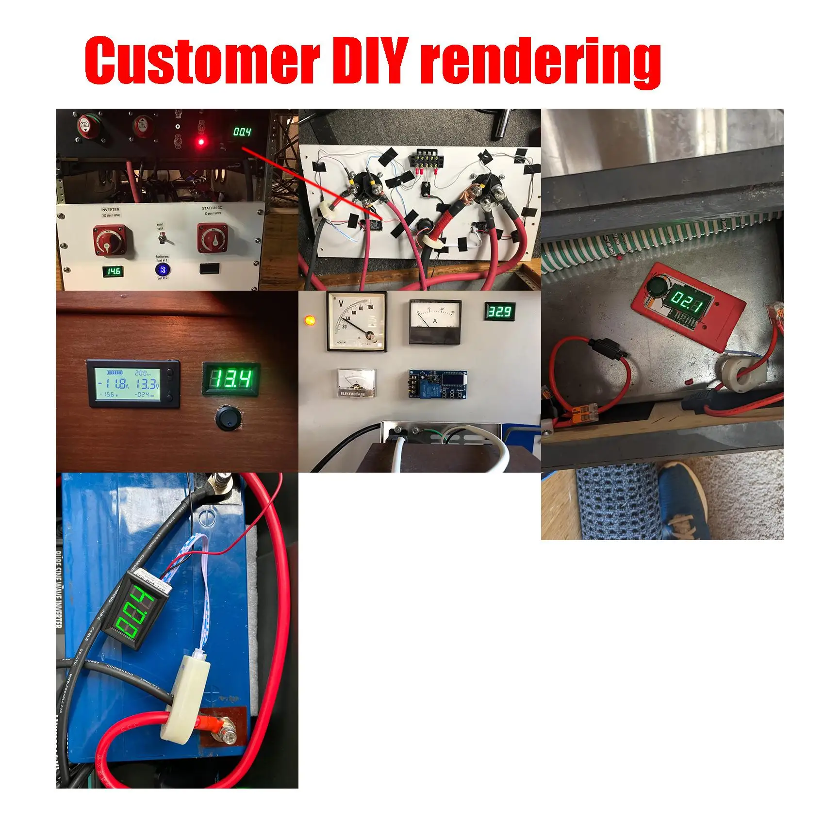 DYKB DC 120V Hall Digi Voltmeter Ammeter 400A 200A 100A BMS Lithium Battery Charge Discharge Monitor Current 12V 24V 36V 48V 60V