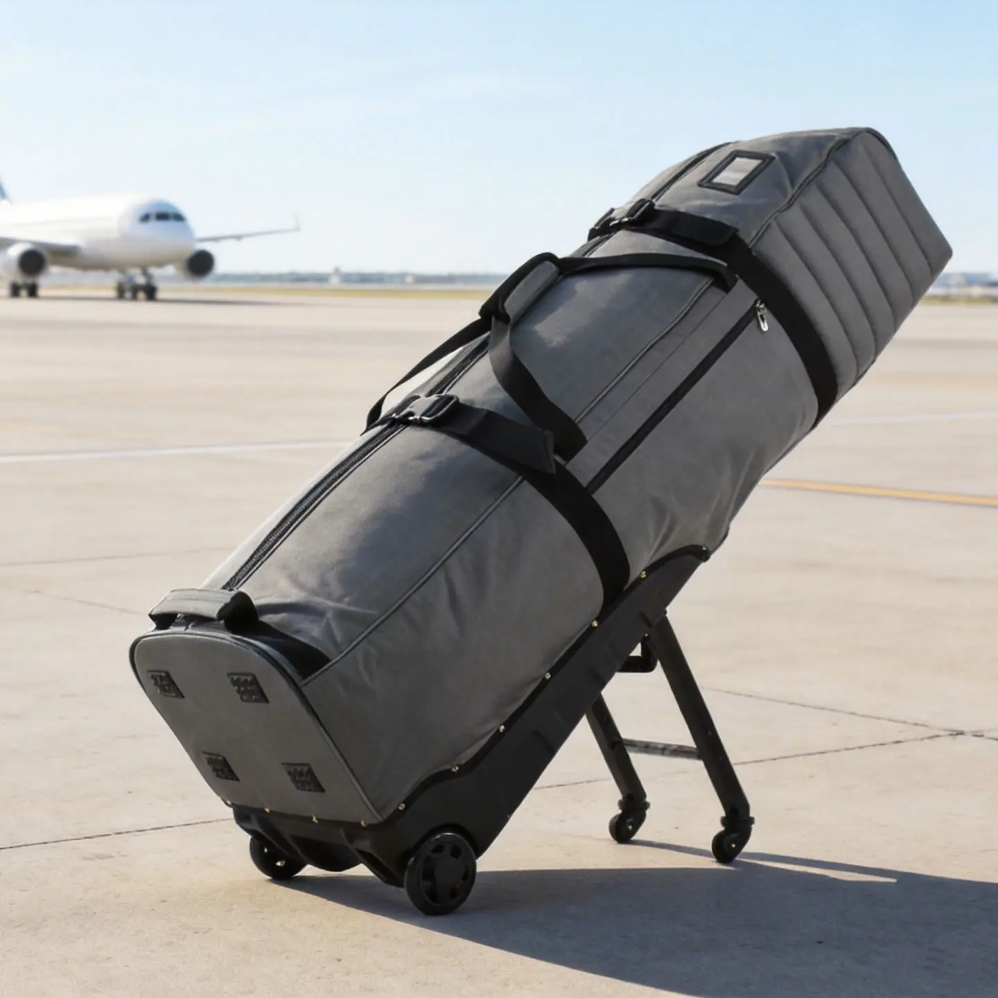 Large Capacity Golf Travel Bag, Golf Club Airline Protection, Padded Thickened Durable Material, Foldable, Multiple Storage Pock
