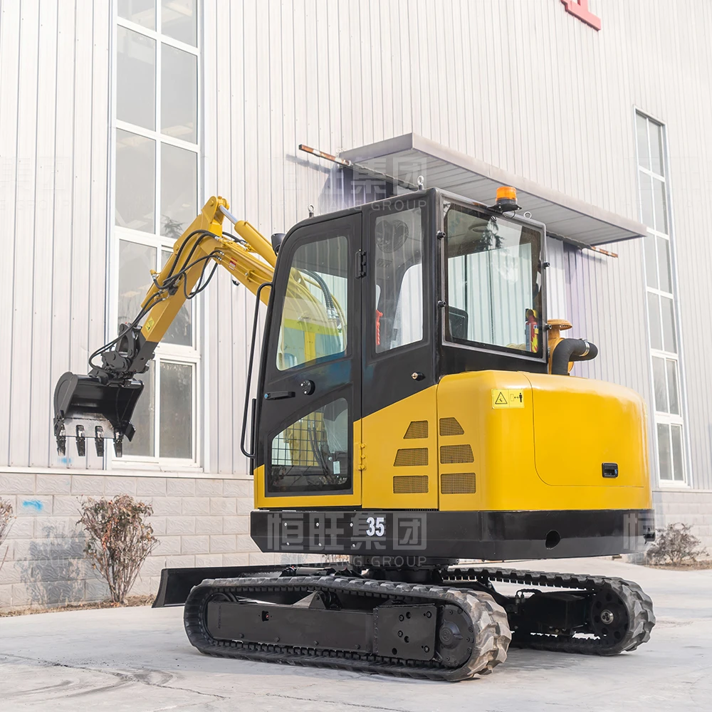 مبيعات المصنع مباشرة محرك كوبوتا 3.5 طن حفارة صغيرة ديزل حفار صغير حفارة زاحفة جرار زراعي حقيبة صغيرة #2