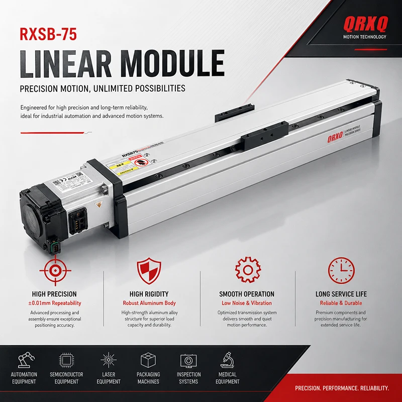

QRXQ RXSB75 linear guide, semi-enclosed dustproof, load capacity up to 25kg, automation module.