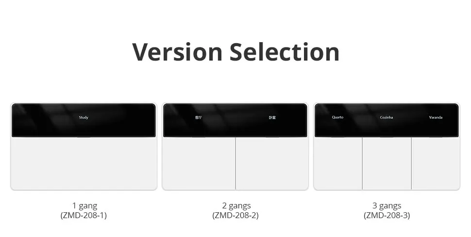Zemismart Zigbee Smart Dimmer-Schalter mit benutzerdefinierbarem Namensbildschirm und horizontaler Drucktaste, kompatibel mit Tuya und Google Home über M6 Hub – Detail 13
