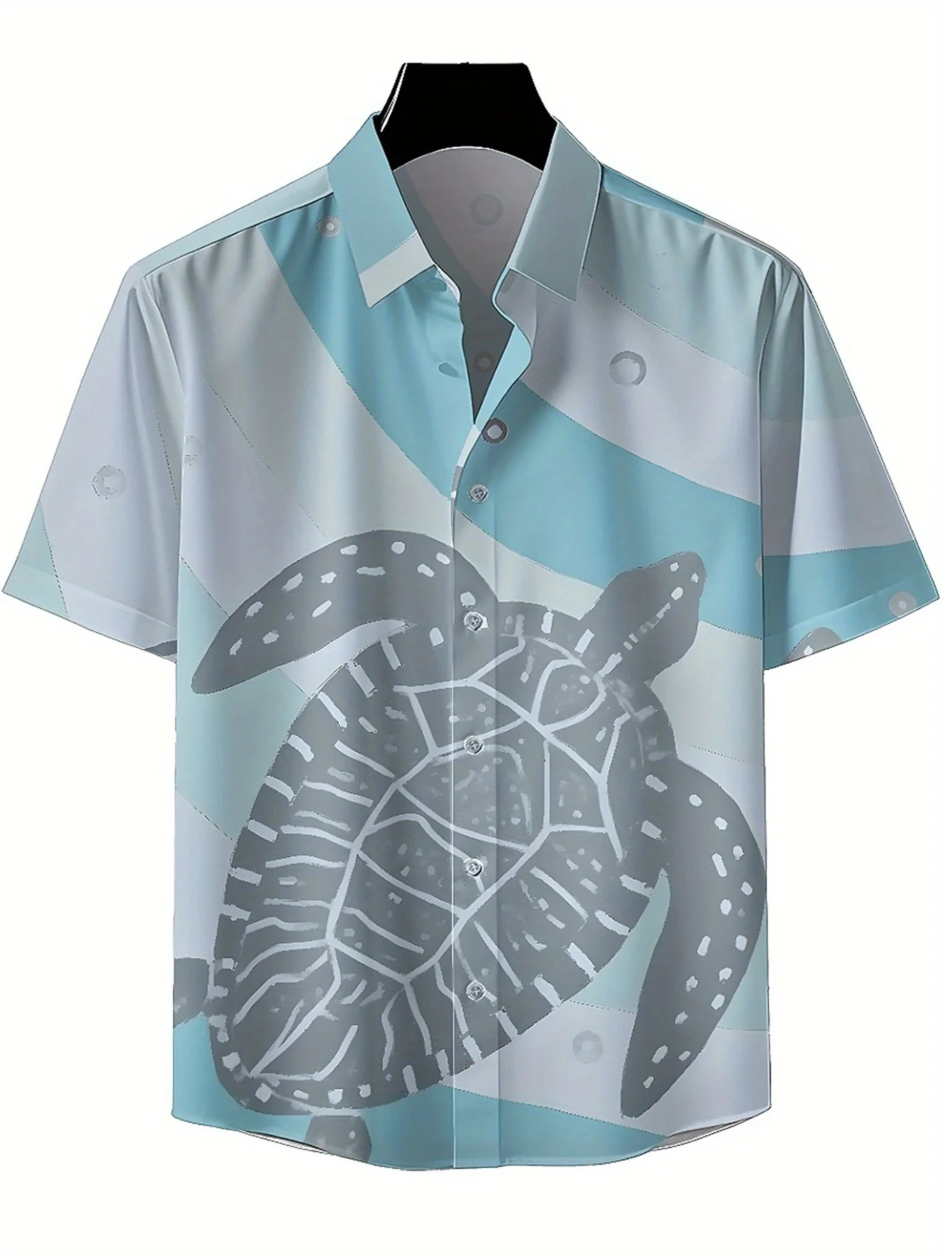 Men's Plus Size Hawaiian Shirts Ocean Inspired Turtle Pattern Pattern, Unisex Aloha Shirts,New in Summer Tops Tee,streetwear