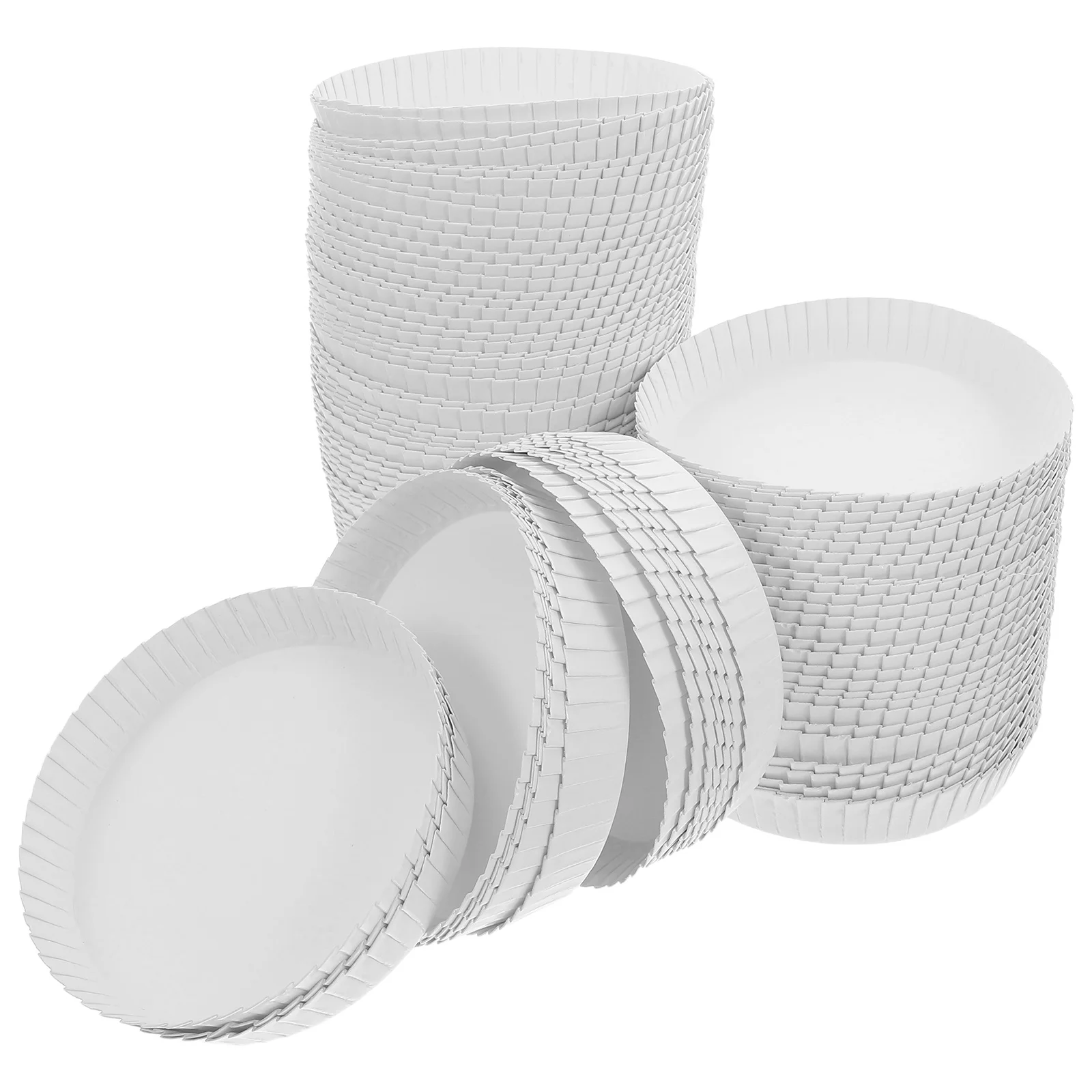 

100pcs Disposable Paper Lid White Coffee Cup Cover For Hot Drinks Splash Proof Suitable Hotels Restaurants Tea Houses Exhibition