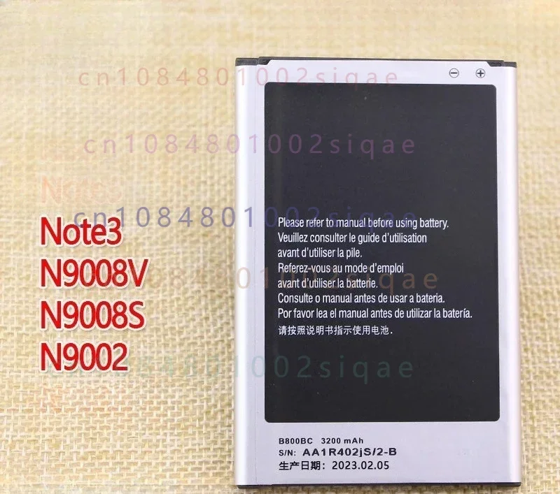 For samsung noto3 mobile phone battery not3 nt3 genuine n9008v/s battery board n9002