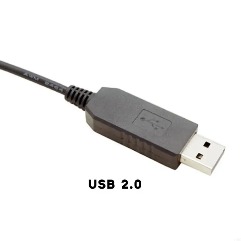 F68C Adaptador ventilador USB 5V a 12V alcance aumento da linha reforço USB a 4pin PC com mangas com o ON