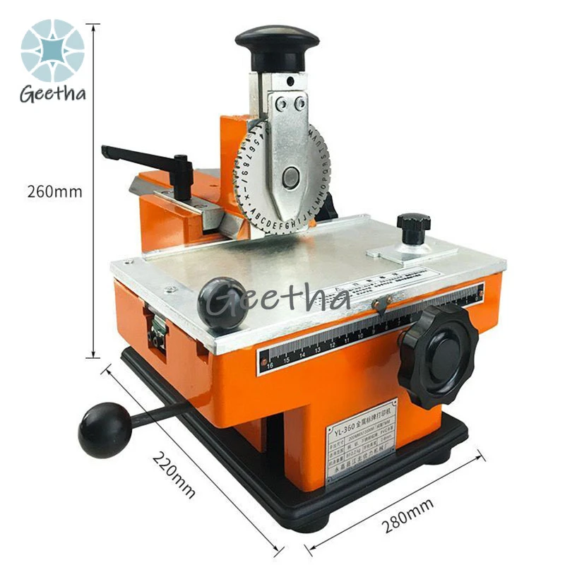 Mesin Ukiran Semi-otomatis, Label Ukiran dan Alat Penanda Kartu Identifikasi Logam Papan Nama Baja dan Paduan Aluminium