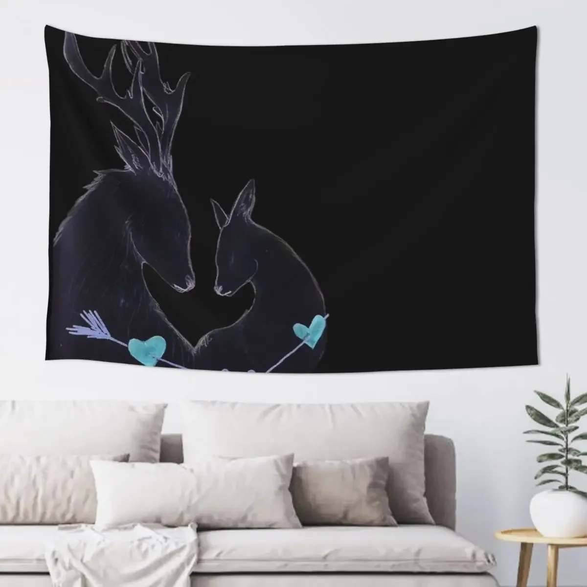 

The Broad Head Heart Tapestry Nordic Home Decor Hanging Wall Wall Art Bedroom Decor Aesthetic Tapestry