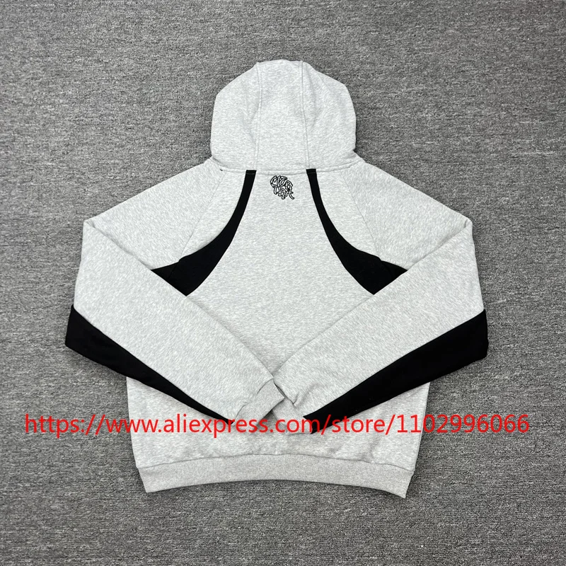 2026 New Model MERTRE Hooded Sportswear Set Fashion Logo Print Patchwork Fleece Inner Layer Casual Comfortable Sporty