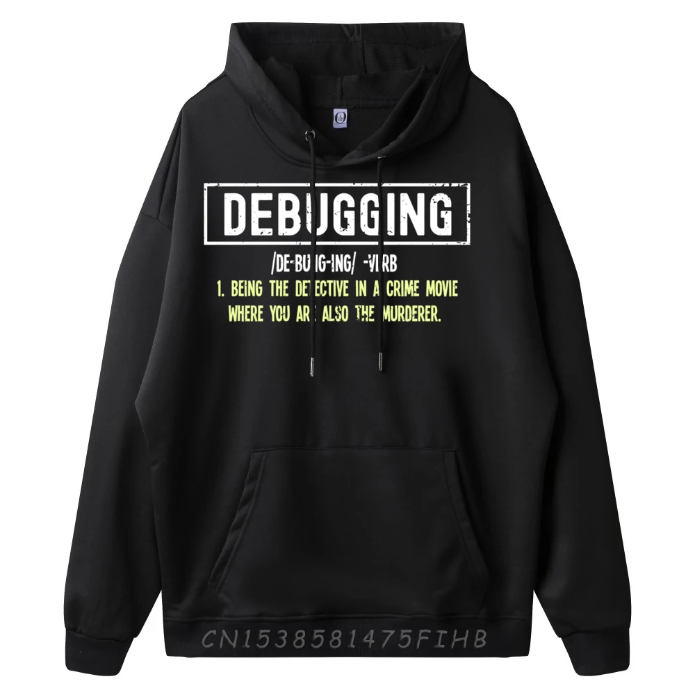 Debugging Definition For Computer Programmer White Graphic Tee Clothes Crazy Men Christmas Sweater Long Sleeve