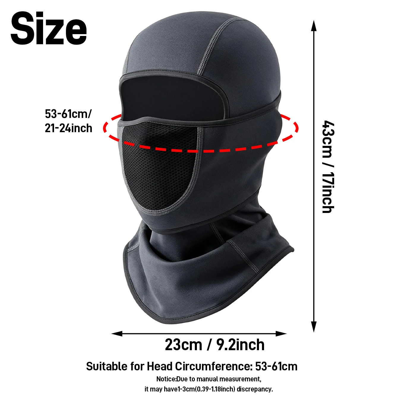 Balaclava Winter Warmth Mask Multi Functional Neck Warmer, Windproof and Cold Resistant Motorcycle Riding Outdoor Multi in One