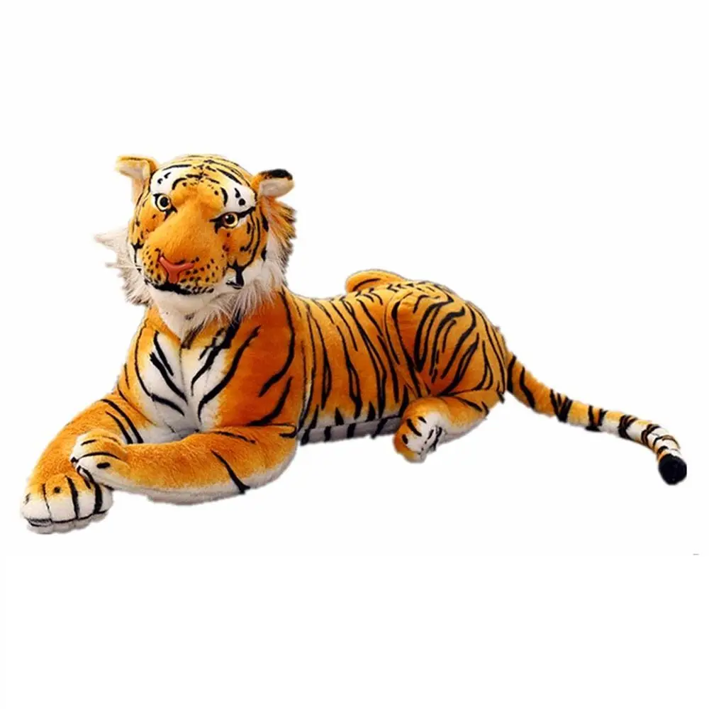 

Cotton Brown Tiger Home Decoration Jaguar Animal Dolls Tiger Stuffed Toys Lifelike Tiger Plush Toy Plush Animal Toy Plush Doll
