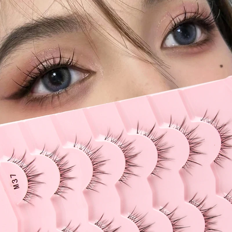 3/5/7 paia ciglia manga ciglia lunghe naturali morbide ciglia finte anime striscia sottile cils ciglia finte trucco coreano