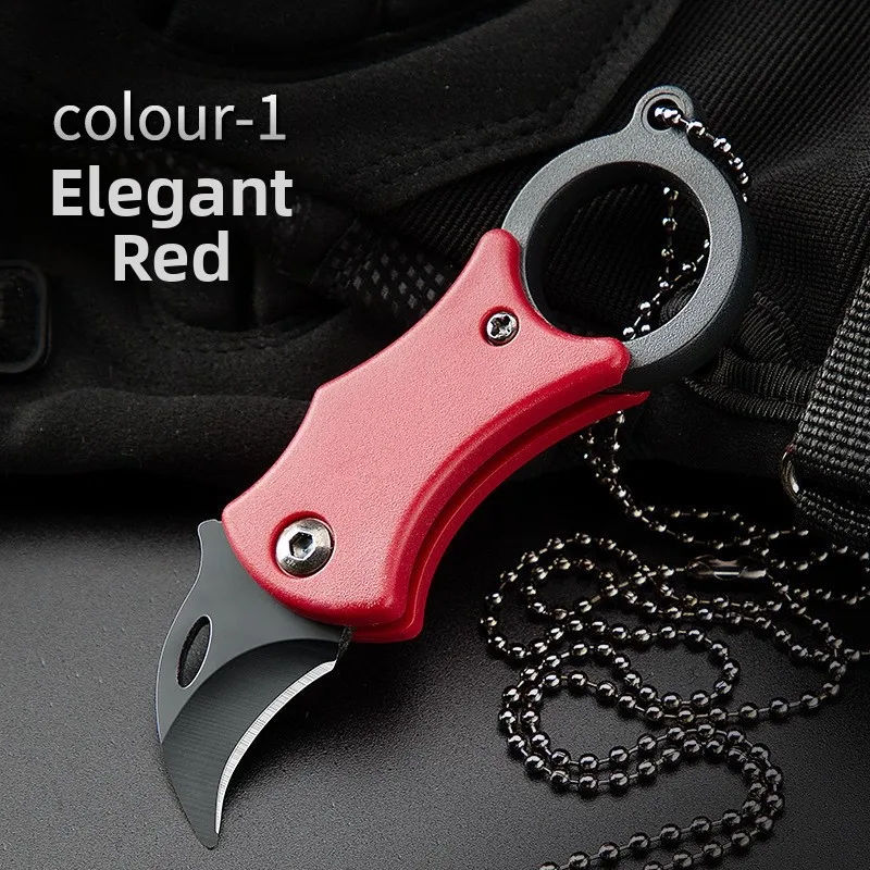 1 Pc Portable Small Pocket Cutter Carabiner Cutter Box Cutter Keychain Folding Cutter Unboxing Tools Outdoor Camping