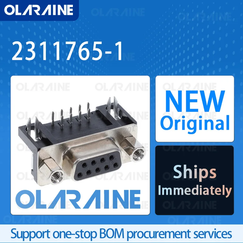 

10/50/100Pcs 2311765-1 100% brand new and original IC chip D-Sub standard connector 9 Position