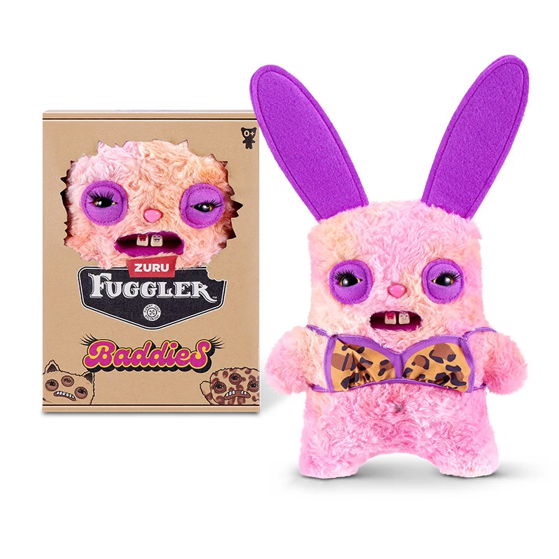 Muñeco de Peluche de la Serie Fuggler Baddies, Monstruo Feo Kawaii con Dientes, Accesorios Dentales, Nuevo y Divertido, Regalo de Cumpleaños para Niños