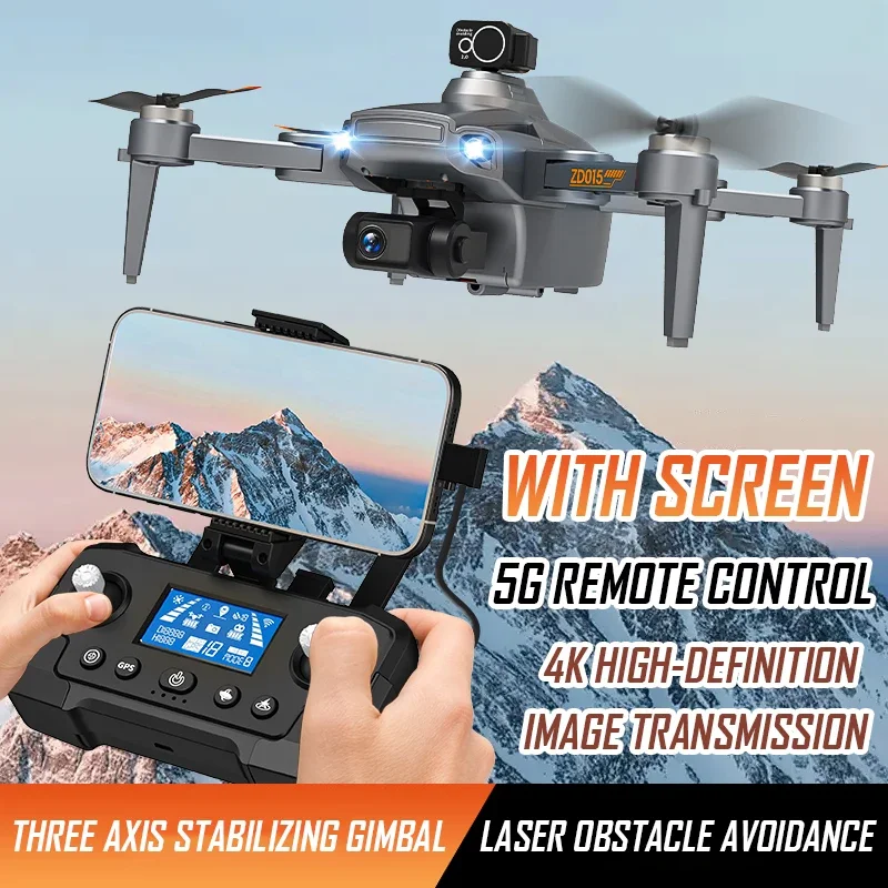 

2024 New ZD015 GPS drone 360 Obstacle Avoidance THREE-AXISgimbal one-click return image following gesture photo recognition