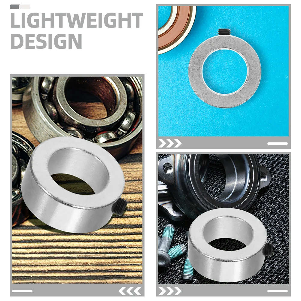 

4 Pcs Shaft Collar Carbon Steel Heavy Duty Galvanized Bearing Fixing Ring for Car Machine Tools Drive Shafts Automotive